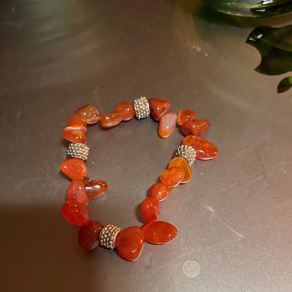 Carnelian Chip Bracelet
